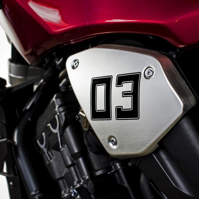 Honda CB1000R sticker numbers with template for applying