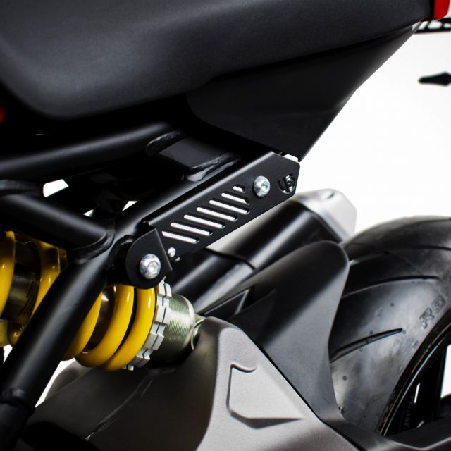 Ducati Monster 821 passenger footboard elimination kit
